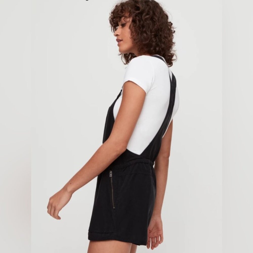 Aritzia Wilfred Free Beatriz RomperDrawstring overall romper Black - Picture 3 of 11